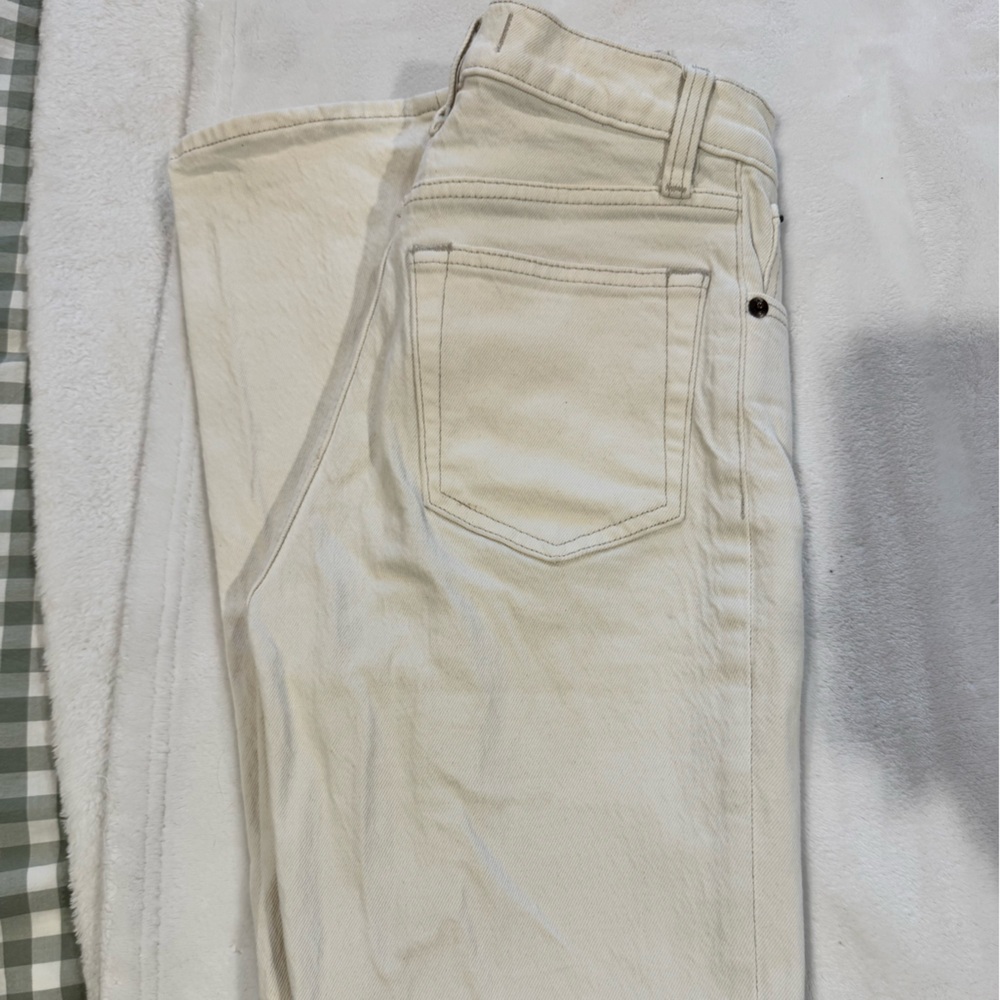 Cream Denim Jeans